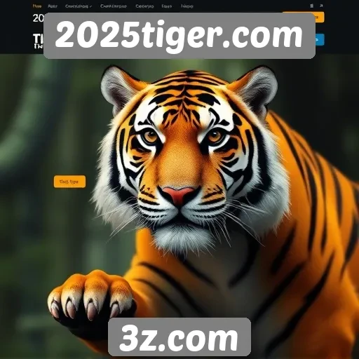 Interface e usabilidade do site 2025tiger.com